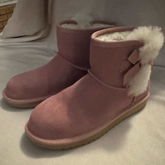 Koolaburra by UGG Women’s size 7 pink suede mini booties - Picture 6 of 9